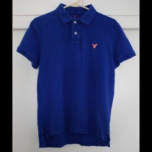 American Eagle Blue Polo Shirt